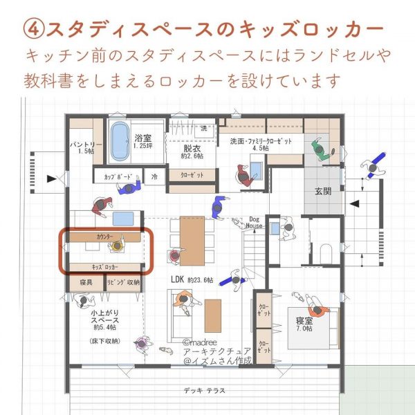 適材適所の収納たっぷり！将来は平家として使える家。5