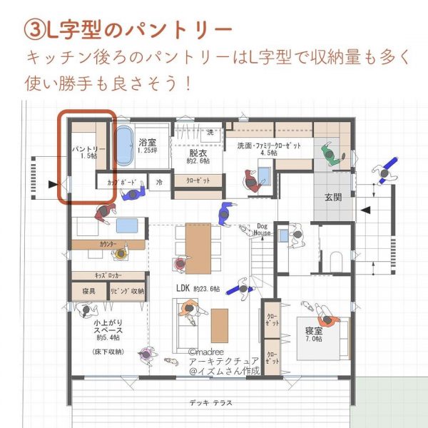 適材適所の収納たっぷり！将来は平家として使える家。4