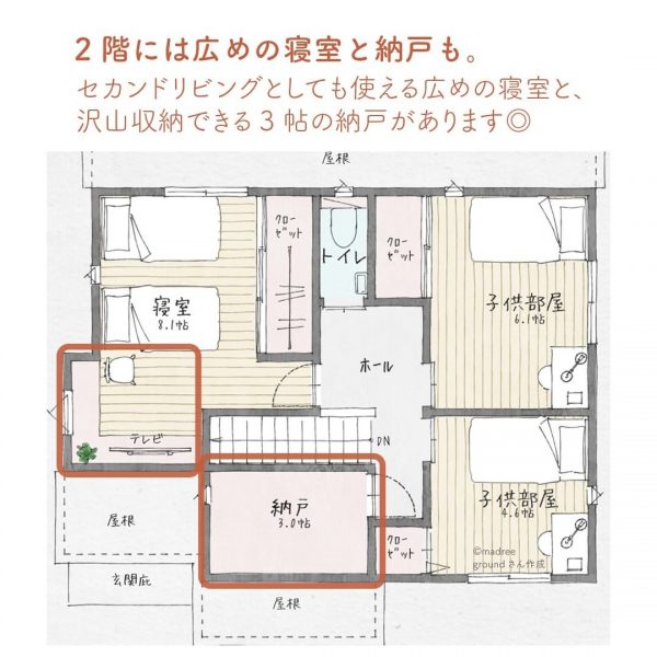 同時帰宅でも混雑知らず。2通りの裏動線がある間取り6