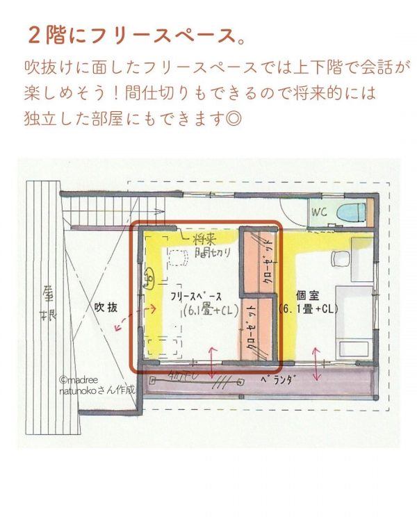 外部収納と裏玄関付きのビルトインガレージが便利な家。5