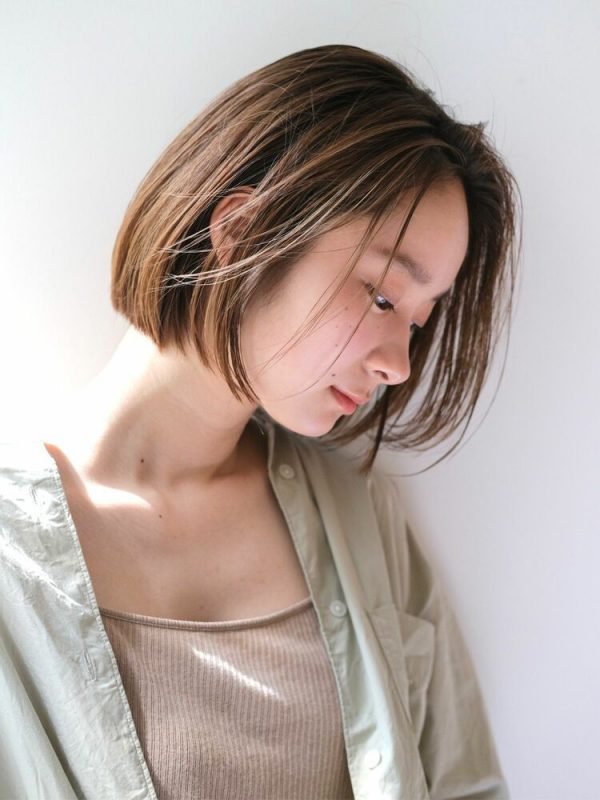 大人ナチュラルなボブヘアスタイル