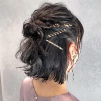 《結婚式》初心者がセルフでできるボブのヘアアレンジ。簡単でおしゃれな方法まとめ