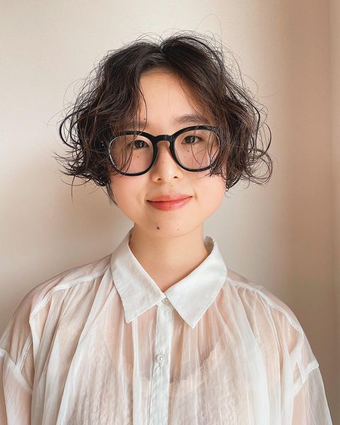 人気のハンサムショート×パーマヘアスタイル