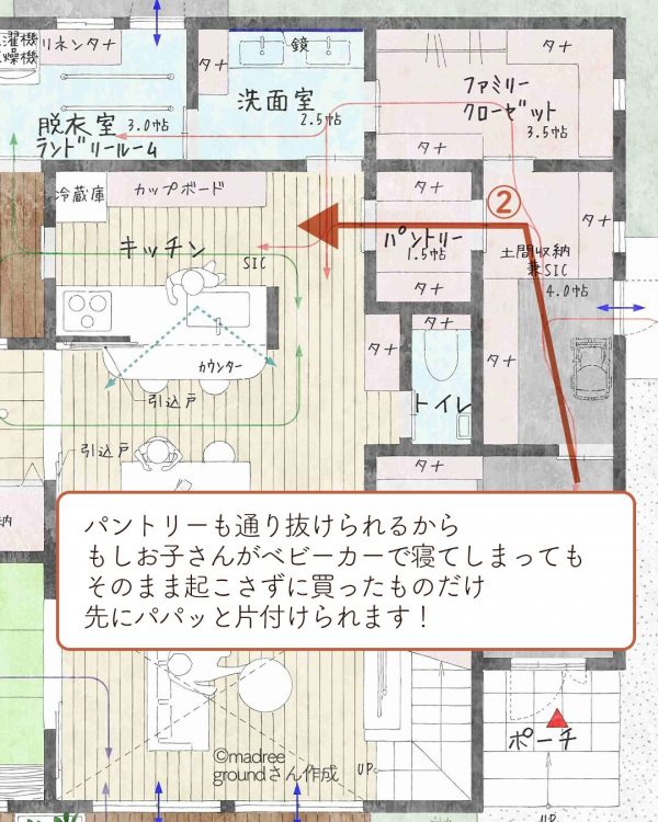 ママ目線で家事も育児もサクサクはかどる間取り4