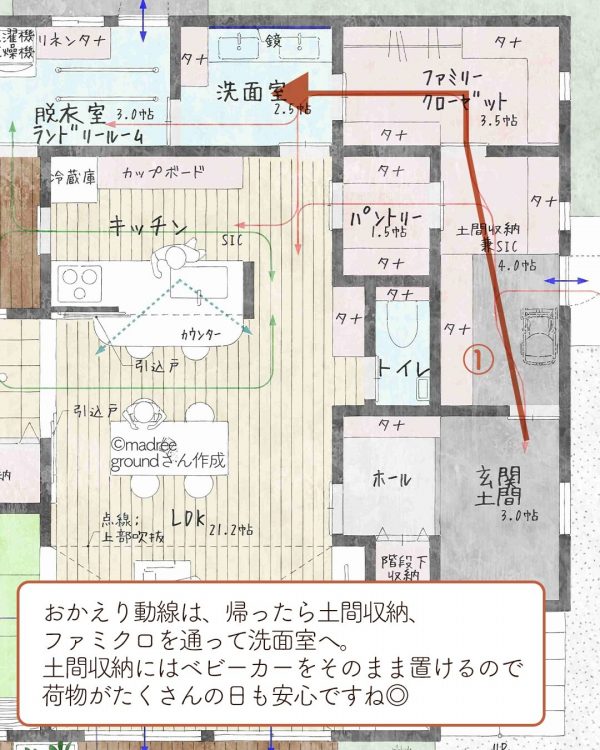 ママ目線で家事も育児もサクサクはかどる間取り3