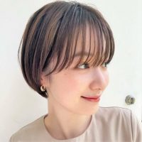 40代×ベース顔に似合うショートの髪型集。輪郭をカバーできるトレンドヘアをご紹介