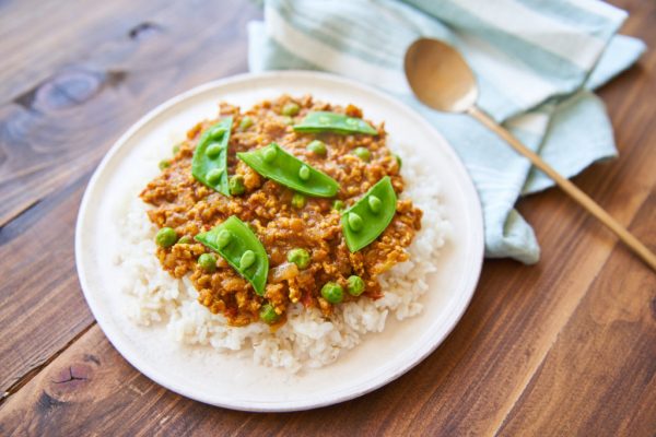 煮込み不要で簡単な春の豆キーマカレー