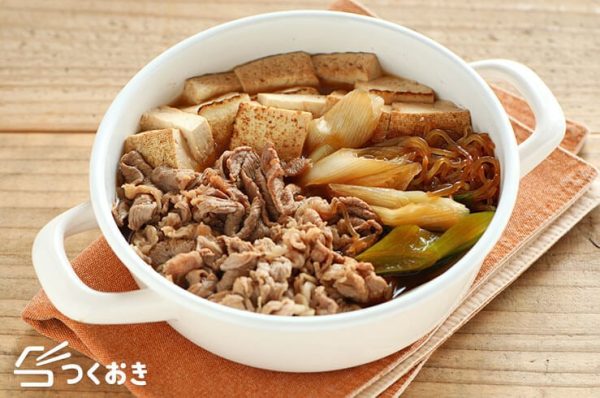 寒い日にさつまいもご飯と食べたい肉豆腐